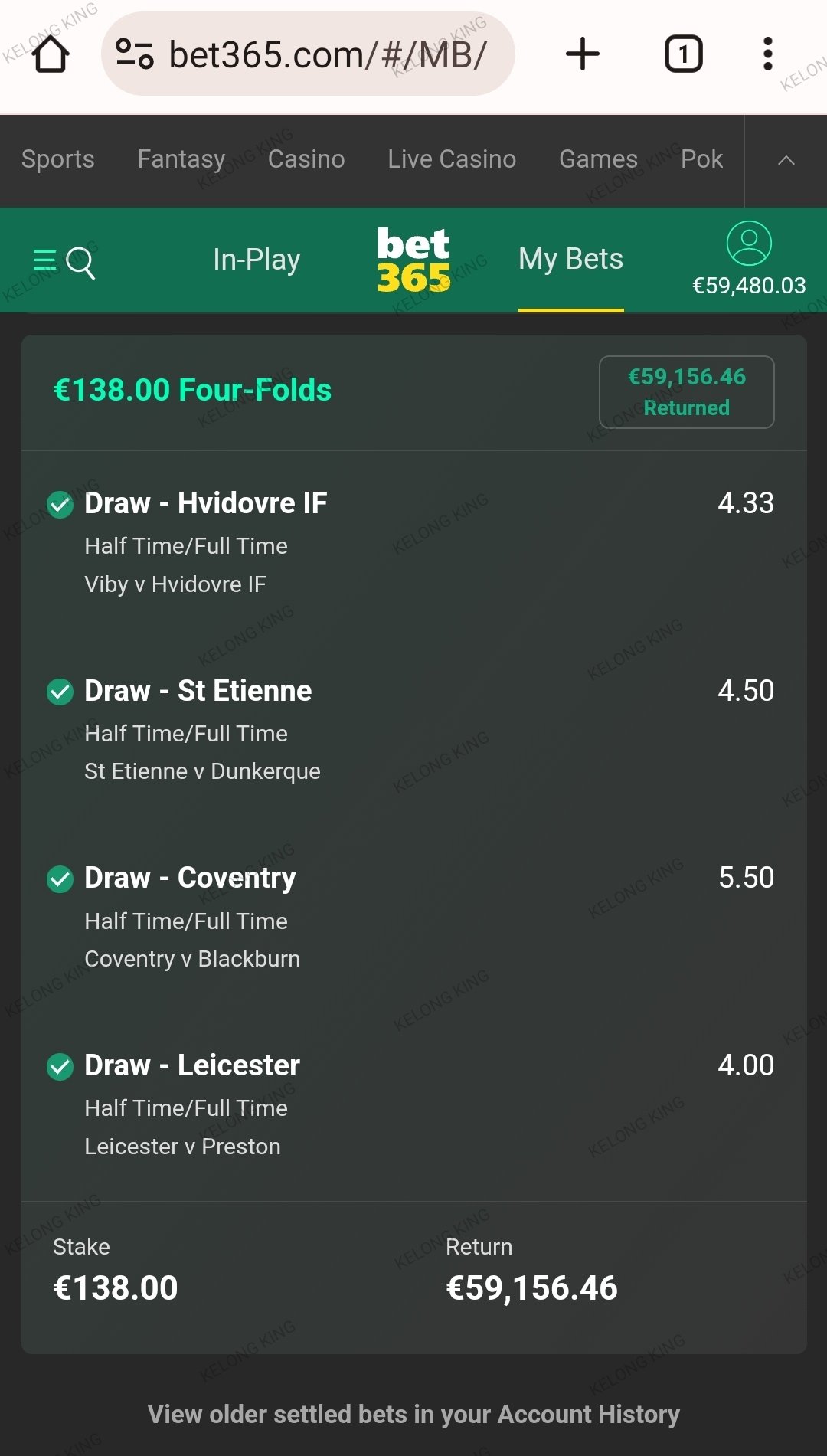 Football draw accumulator tips today